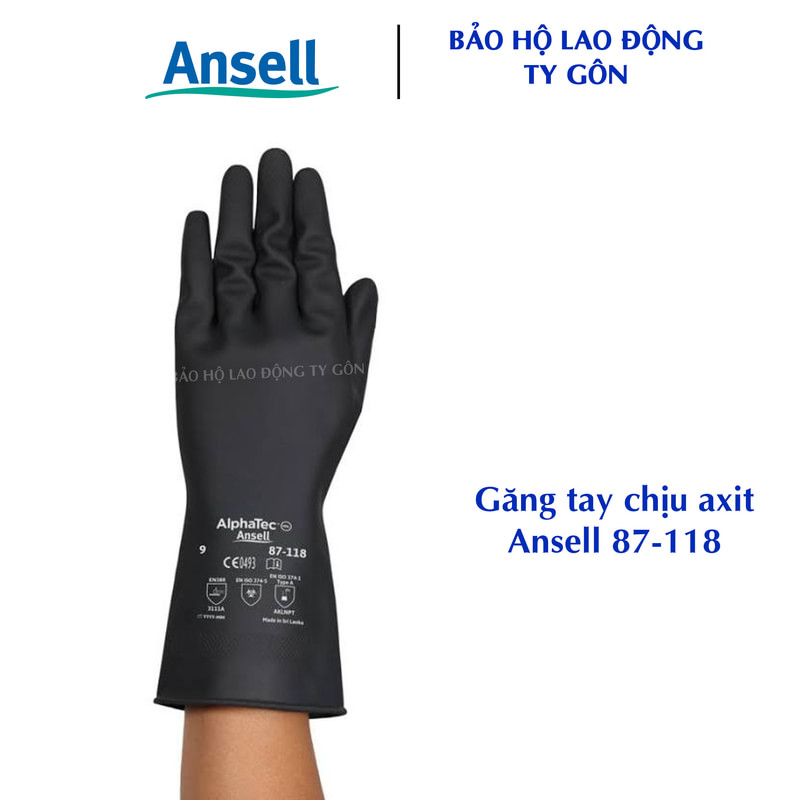 găng tay chống hóa chất ansel 87-118